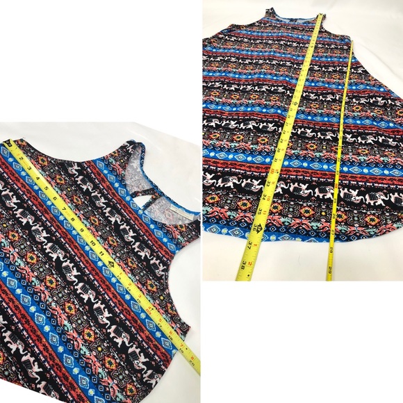 Bobbie Brooks aztec sleeveless midi flowy dress - Picture 3 of 4